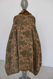 Fabulous 1920s inspired drop waist opera coat brocade crushed velvet.