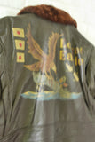 WWII type g flight Jacket with great handmade painted  design