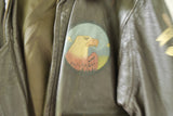 WWII type g flight Jacket with great handmade painted  design