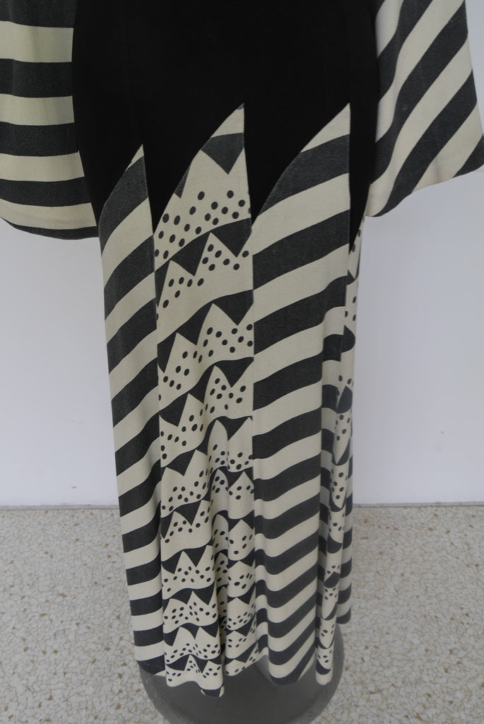 Ossie Clarck maxi dress abstract print by Celia Birtwell  SOLD