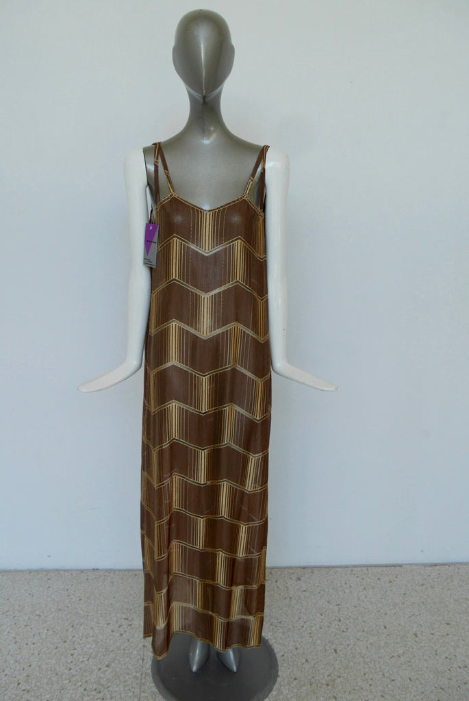 1930s art deco print maxi dress with batwing sleeve jacket