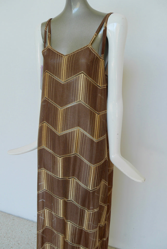 1930s art deco print maxi dress with batwing sleeve jacket