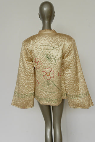 Avantgarde jacket with metal strings attached