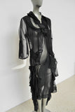 Rei Kawakubo for Comme des Garcons Lumps and Bumbs sheer dress