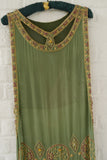 1920s beaded chiffon flapper dress