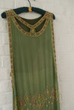 1920s beaded chiffon flapper dress