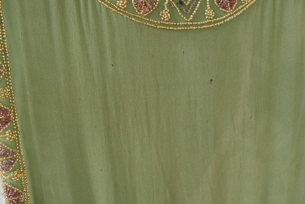 1920s beaded chiffon flapper dress
