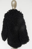 Pierre Balmain avant-garde wool / mohair fringed rag coat