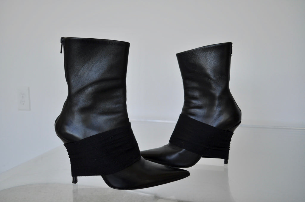 Helmut Lang boots with wrap 1995  SZ 37