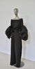 Opulent jumpsuit with fabulous sleeves.