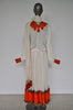 Ethiopian handmade kaftan with head wrap. 1970s