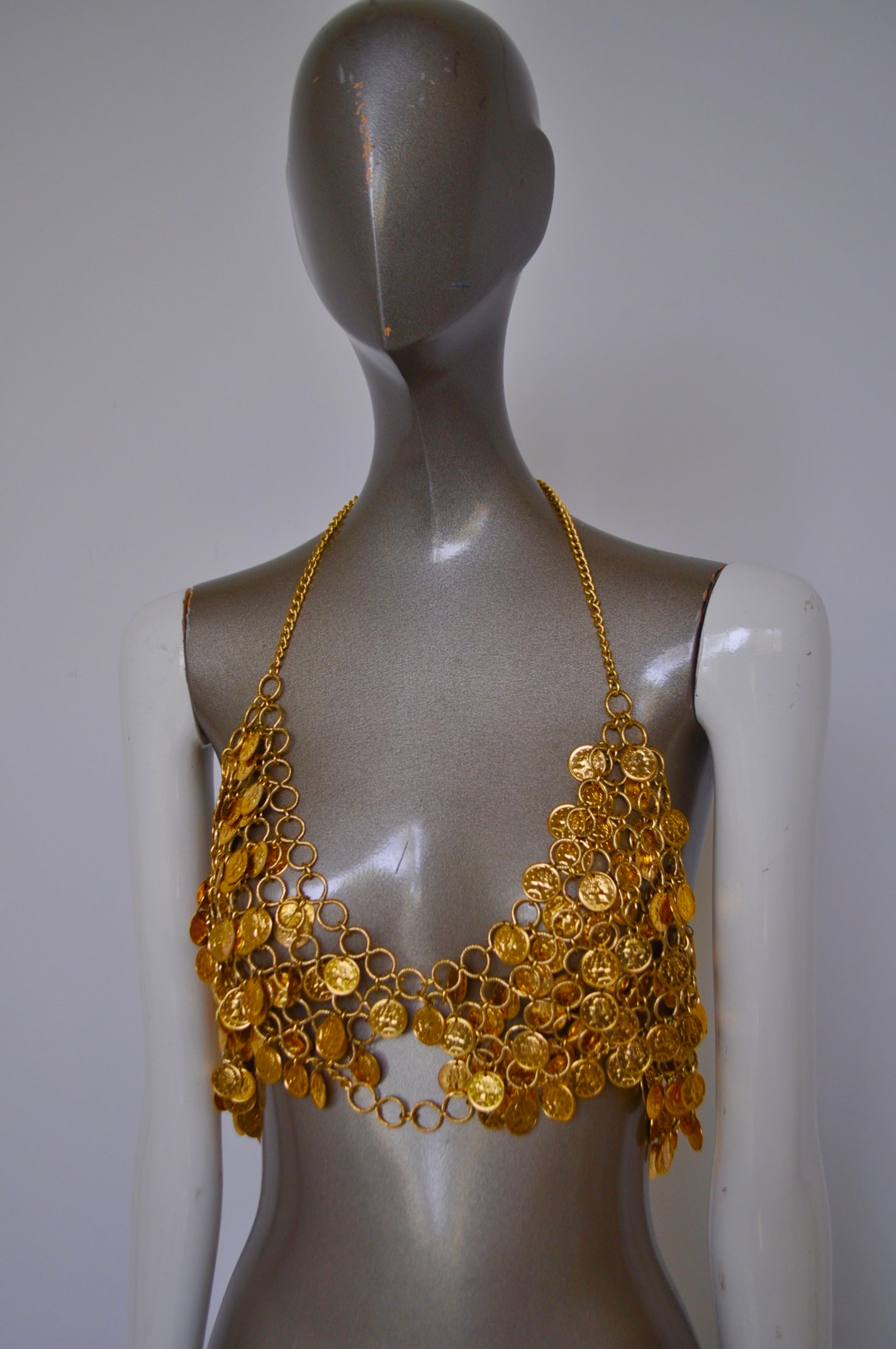 1970s Egyptian metal coin bra – Vintage Le Monde