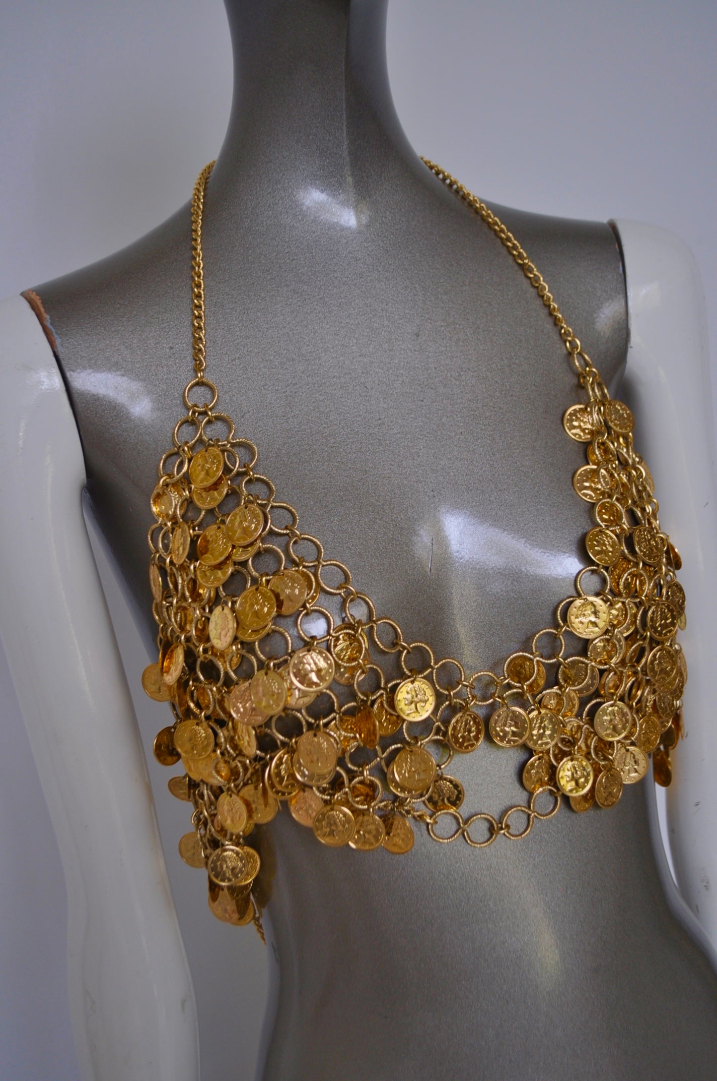 1970s Egyptian metal coin bra – Vintage Le Monde
